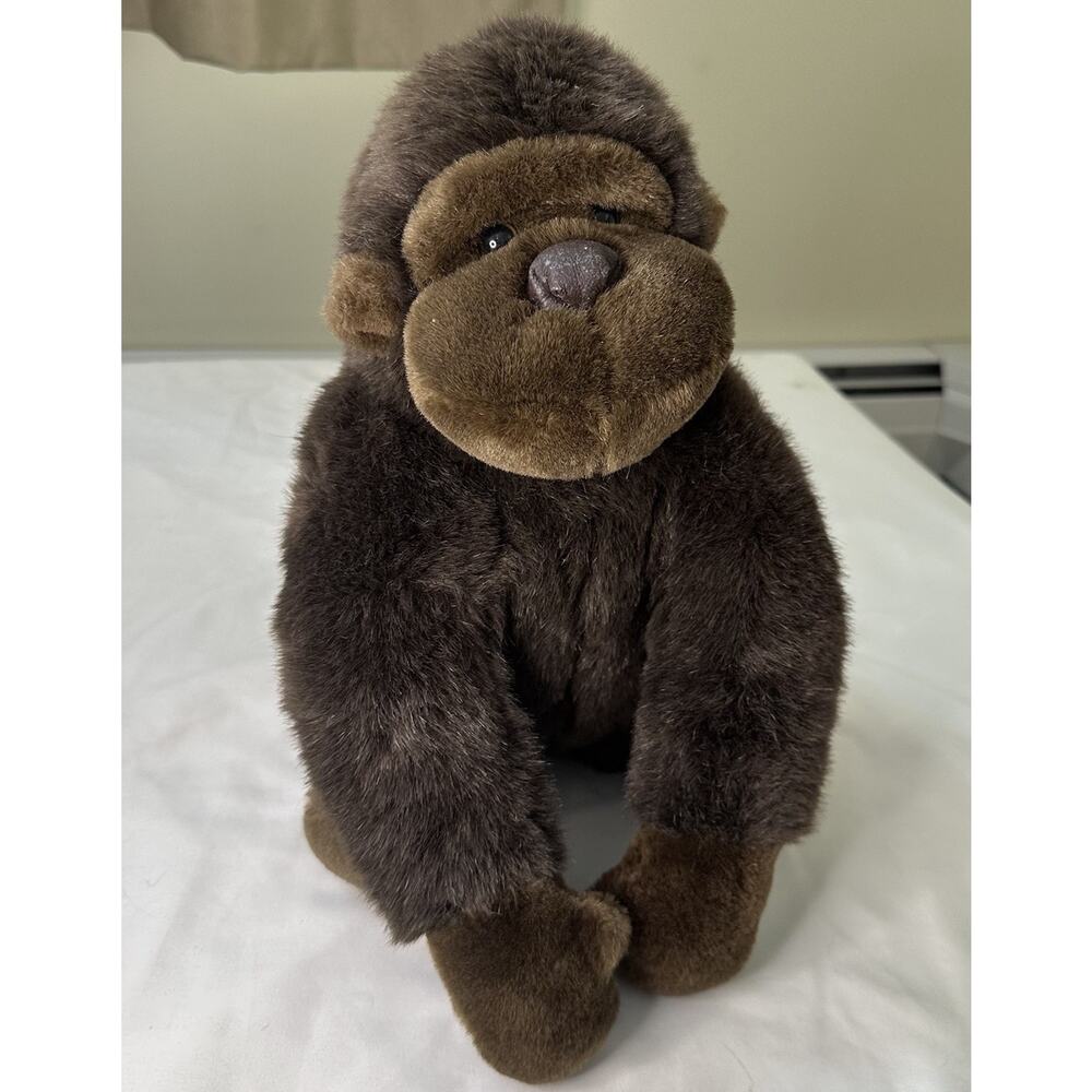 Vintage 80s Gorilla Riller Plush 12.5” Korea Brown Monkey Stuffed Animal Walmart - Picture 6 of 9